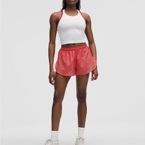 Lululemon Athletica Pink Dolphin Hem Running Shorts XXXS NWT